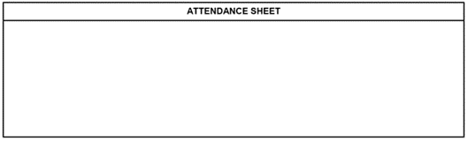 Figure 46: Attendance page for an internal audit report
